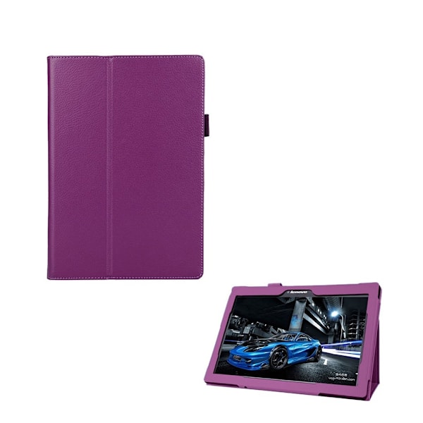 Lenovo TAB 2 A10-70 beskyttende læder-etui - Lilla Purple