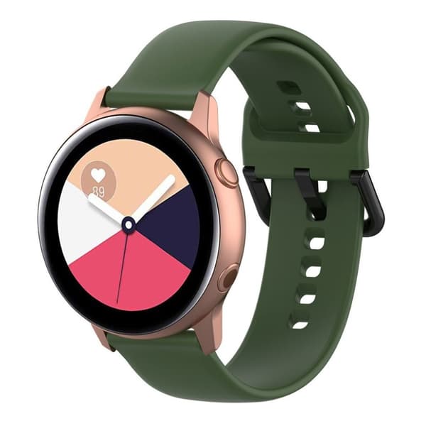 Samsung Galaxy Watch Active slidstærk silikoneurrem - grøn Green