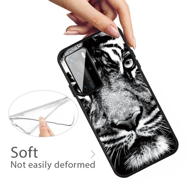 Imagine Huawei P40 Pro deksel - tiger ansikt Multicolor