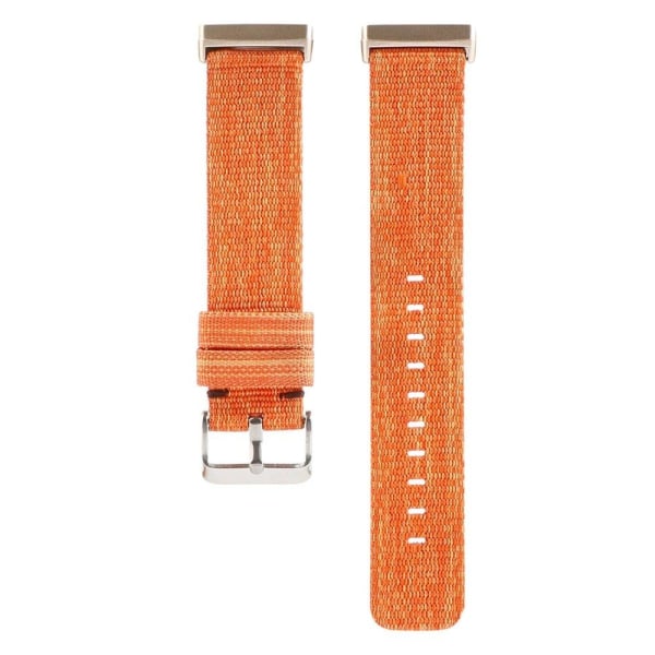 Fitbit Sense 2 / Versa 4 nylon watch strap - Orange Orange