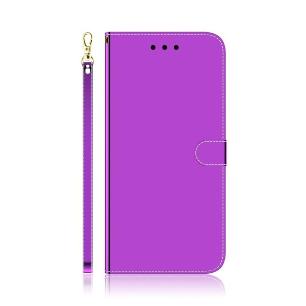 Mirror Samsung Galaxy A01 flip etui - Lilla Purple