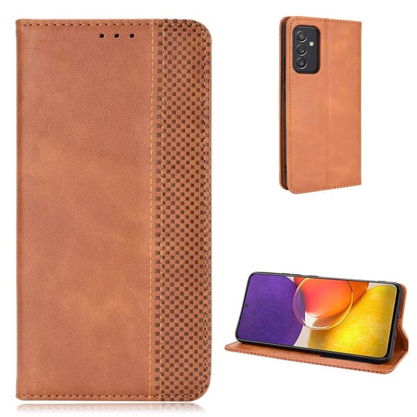 Bofink Vintage Samsung Galaxy Quantum 2 / A82 5g Lær Etui - Brun Brown