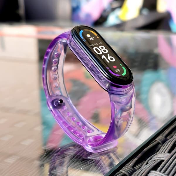 Xiaomi Mi Smart Band 4 / 3 cool farveændring urrem - Lilla Purple