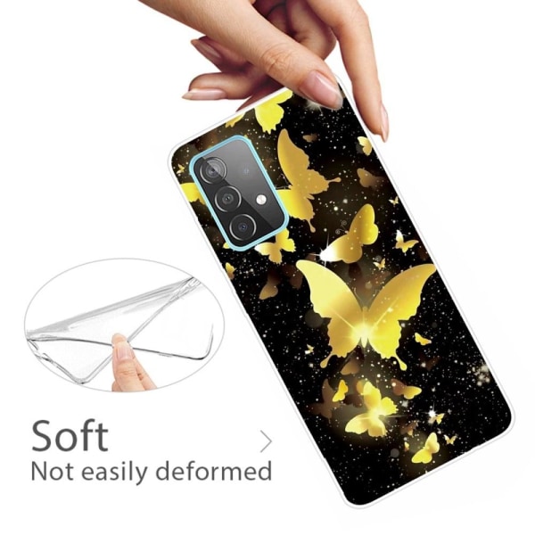 Deco Samsung Galaxy A13 4G Suojakotelo - Gold Butterflies Gold