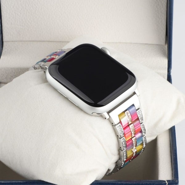 Apple Watch 42mm - 44mm rhinestone décor stainless steel watch s multifärg