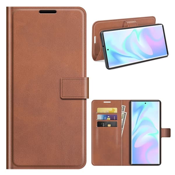 Wallet-style Læder Etui til Zte Axon 30 Ultra 5g - Brun Brown