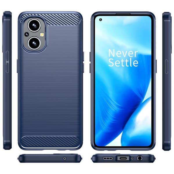 Carbon Flex Etui OnePlus Nord N20 5G - Blå Blue