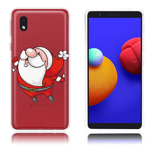 Samsung Galaxy A01 Core Case til jul - Dansende Julemand Red