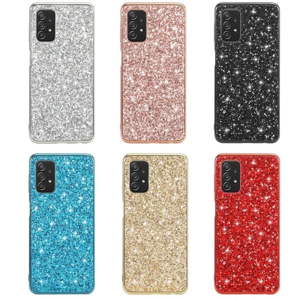 Glitter Samsung Galaxy A32 5G Suojakotelo - Punainen Red