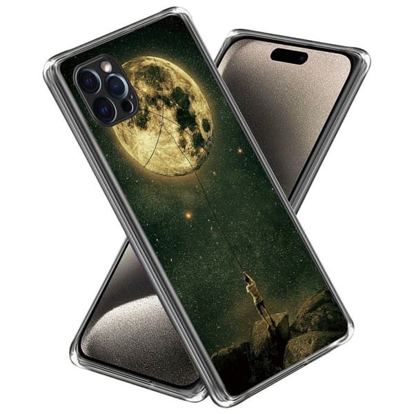 Deco iPhone 15 Pro kotelot - Kuu Yellow