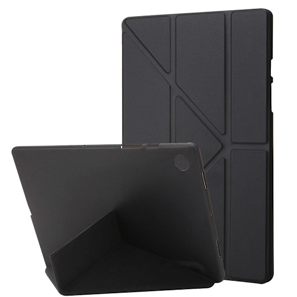 Samsung Galaxy Tab A8 10.5 (2021) V-taitto tyyliin silikonikotelo - Musta Black