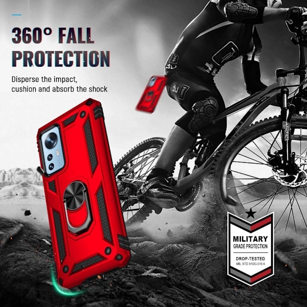 Bofink Combat Xiaomi 12 Pro deksel - Rød Red