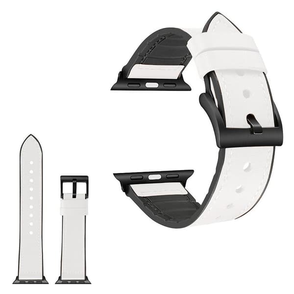 Apple Watch Series 4 40mm holdbar læder rem - hvid White