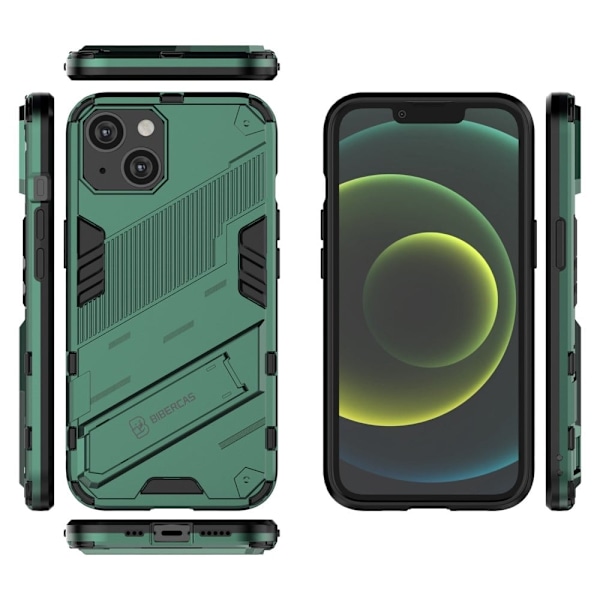 Stødsikkert hybridcover med et moderne touch til iPhone 14 - Grøn Green