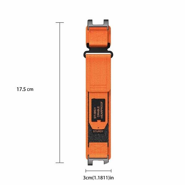 Huami Amazfit T-Rex / T-Rex Pro Outdoor Sports Watch Strap Magic Tape Justerbart nylonarmband - Midnattsblå Blå