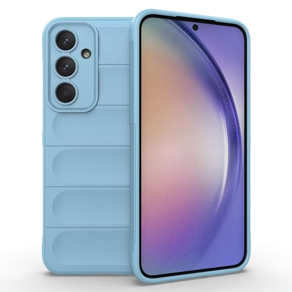 Deksel med mykt grep for Samsung Galaxy A35 - Babyblå Blue