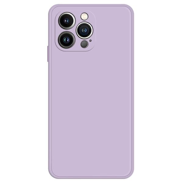 Avfasat gummerat droppskydd för iPhone 13 Pro - Lila Lila