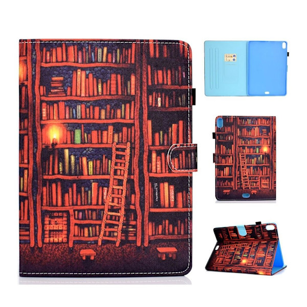 iPad Pro 11" (2018) mønstered læder flip etui - Bogreol Multicolor