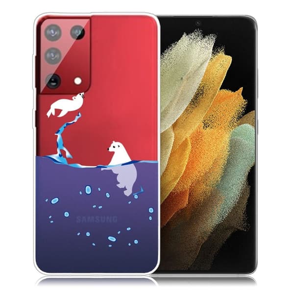 Deco Samsung Galaxy S21 Ultra etui - isbjørn
