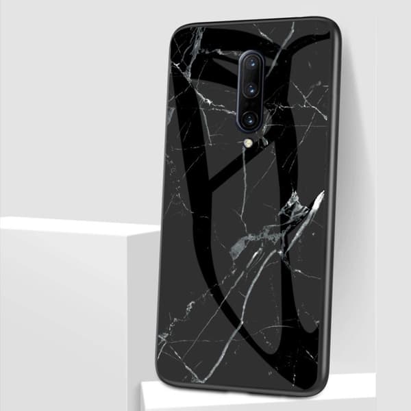 Fantasy Marble OnePlus 7 Pro kuoret - Musta Black