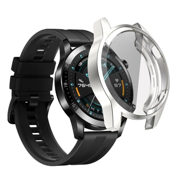 Huawei Watch GT 2 46mm galvaniseret etui - Sølv Silver grey