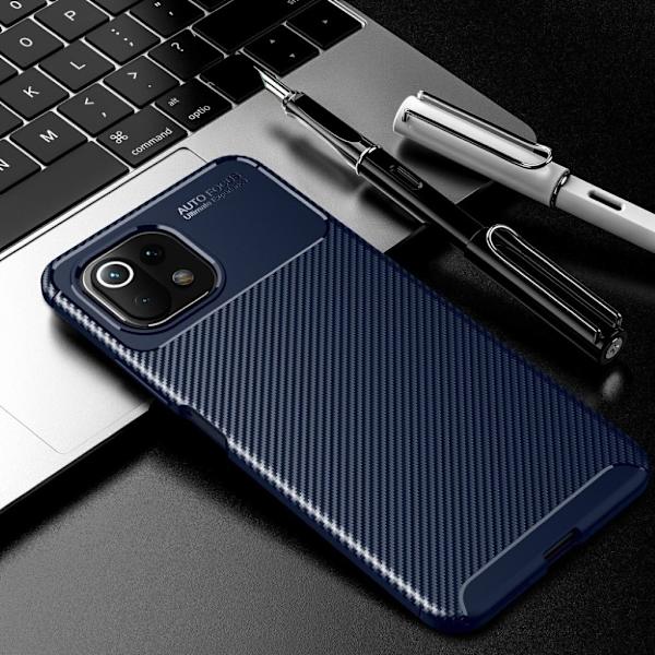 Carbon Shield Xiaomi Mi 11 Lite skal - Blå Blå