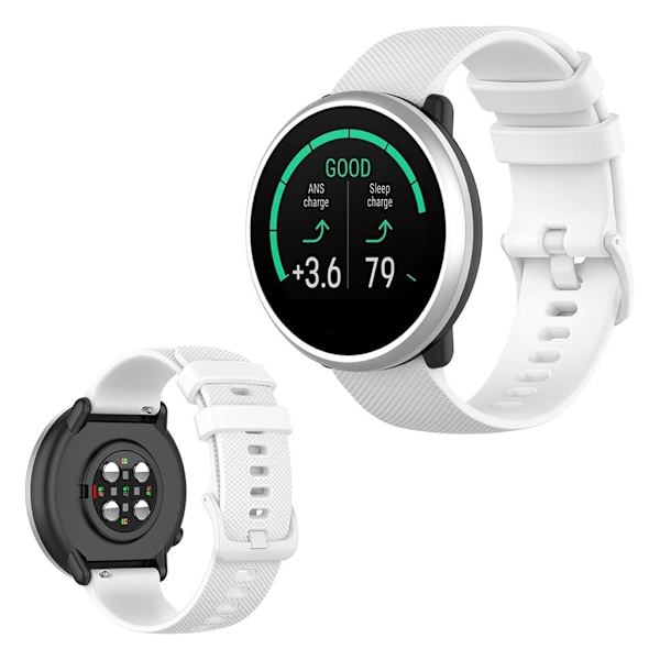 Polar Ignite / Garmin Vivomove 3 klockarmband i silikon - Vit Vit