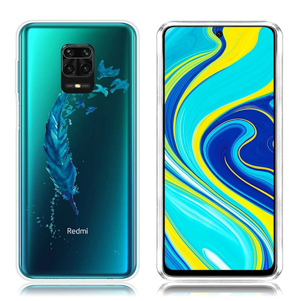 Deco Xiaomi Redmi Note 9 Pro / Note 9S / 9 Pro Max Cover - Fjer Blue