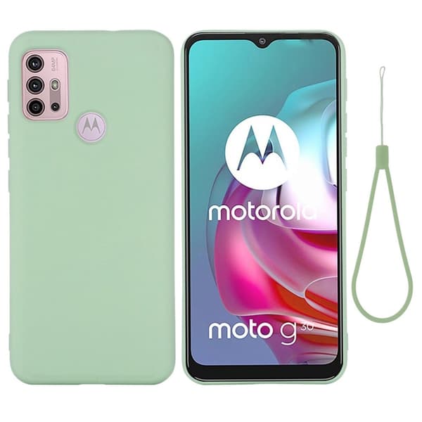 Matte Liquid Silikone Cover til Motorola Moto G20 - Grøn Green
