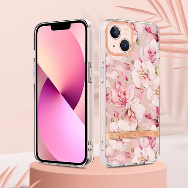 Supertunt och tåligt mjukfodral för iPhone 13 Mini - Rosa Gardenia Rosa