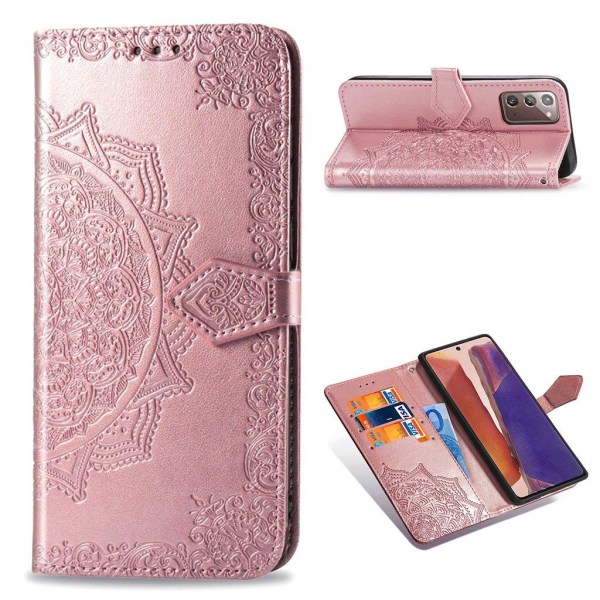 Mandala Samsung Galaxy Note 20 5G / Note 20 Flip case - Rose Gol Pink