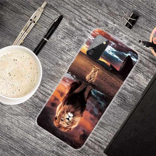 Deco Samsung Galaxy A02s Etui - Løve Multicolor