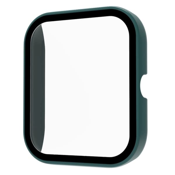 Haylou RS4 Plus cover with tempered glass screen protector - Dark Green Grön