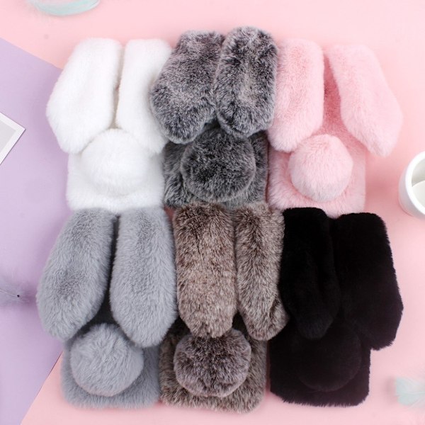 Fluffy Rabbit Samsung Galaxy A20e skal - Brun Brun