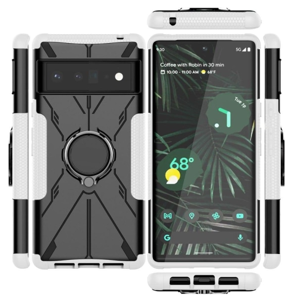 Kickstand cover with magnetic sheet for Google Pixel 6 Pro - Whi White
