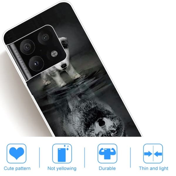 Deco OnePlus 10 Pro skal - Hund Och Varg Svart