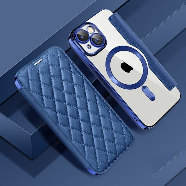 Kortholder cover til iPhone 15 - Blå Blue