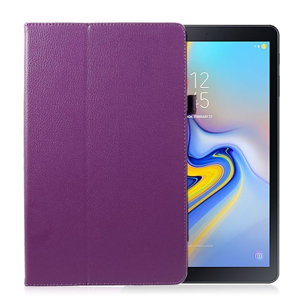 Samsung Galaxy Tab A 10.5 beskyttelsesetui i kunstlæder med stativ - Lilla Purple