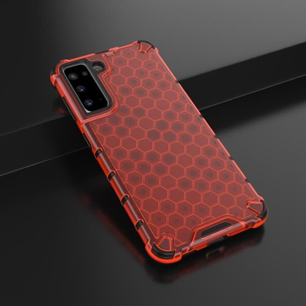 Bofink Honeycomb Samsung Galaxy S21 kotelo - punainen Red