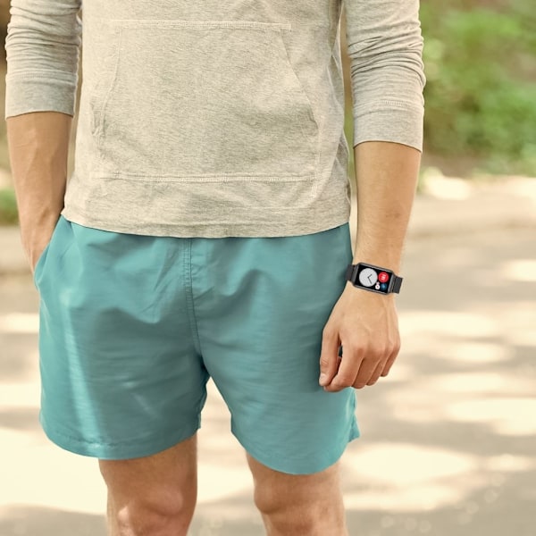 Huawei Watch Fit unique rustfrit stål rem - sort Black