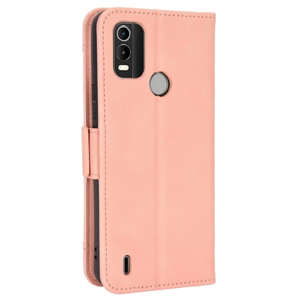 Moderne Nokia C21 Plus læderetui med pung - Pink Pink