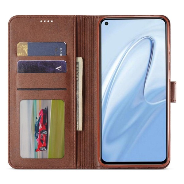 LC.IMEEKE Xiaomi Redmi Note 10 Lite flip etui - Brun Brown