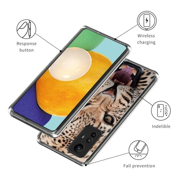 Deco Xiaomi Redmi Note 12S deksel - Leopard Brown