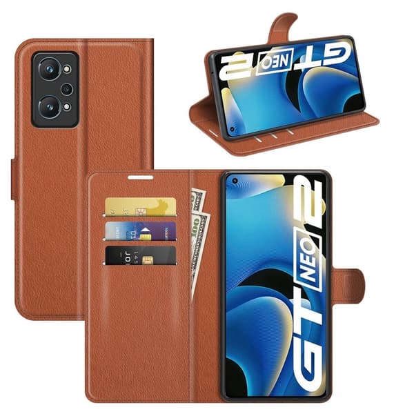 Classic Realme GT2 / Realme GT Neo2 fodral - Brun Brun