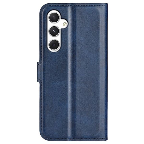 Plånboksfodral av hållbart konstläder till Samsung Galaxy S24 Plus - Blå Blå