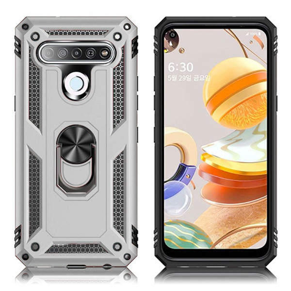 Bofink Combat LG K61 etui - sølv Silver grey