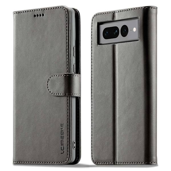 LC.IMEEKE Google Pixel 7 Pro Flip Etui - Grå Silver grey