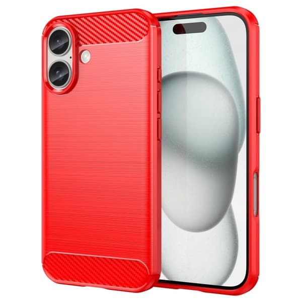 Carbon Flex iPhone 16 kotelot - Punainen Red