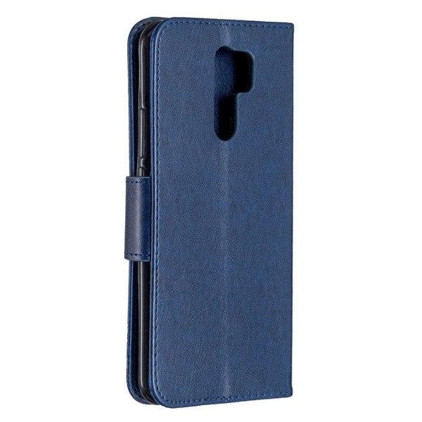 Butterfly Xiaomi Redmi 9 Flip etui - Mørkeblå Blue