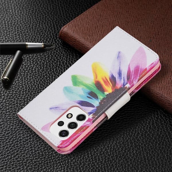 Wonderland Samsung Galaxy A53 5G Flippetui - Solsikke Multicolor